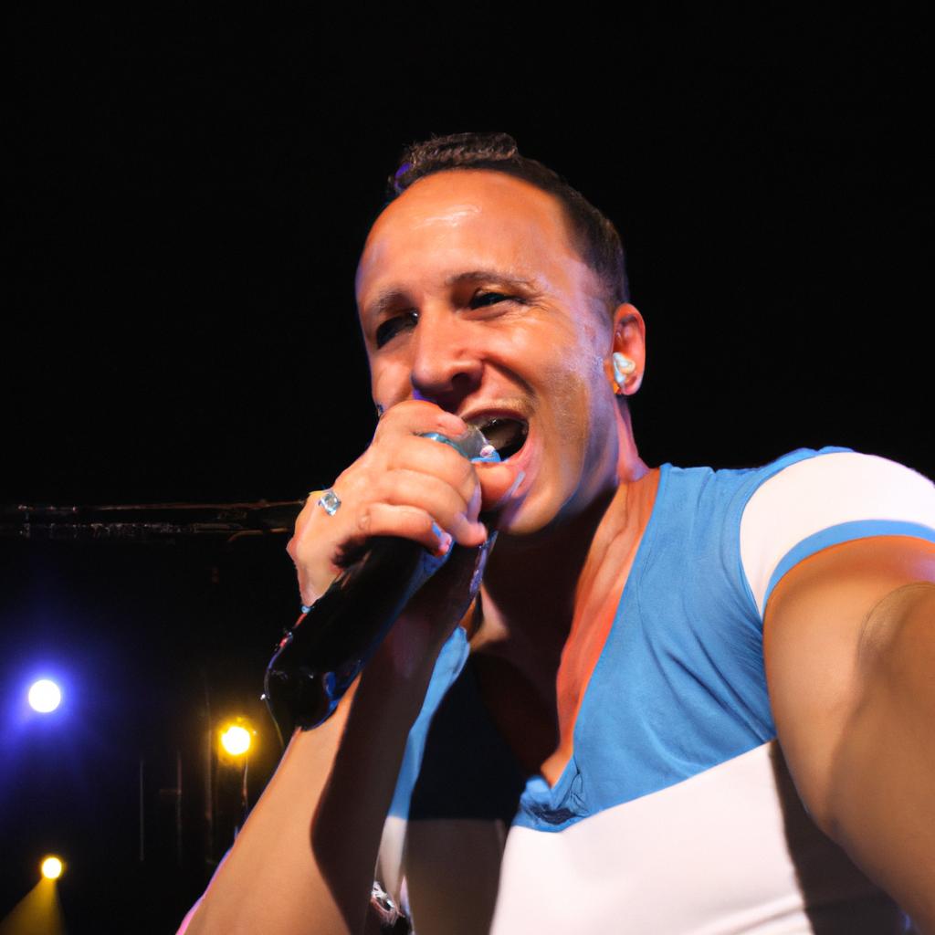 Howie Dorough performing on stage